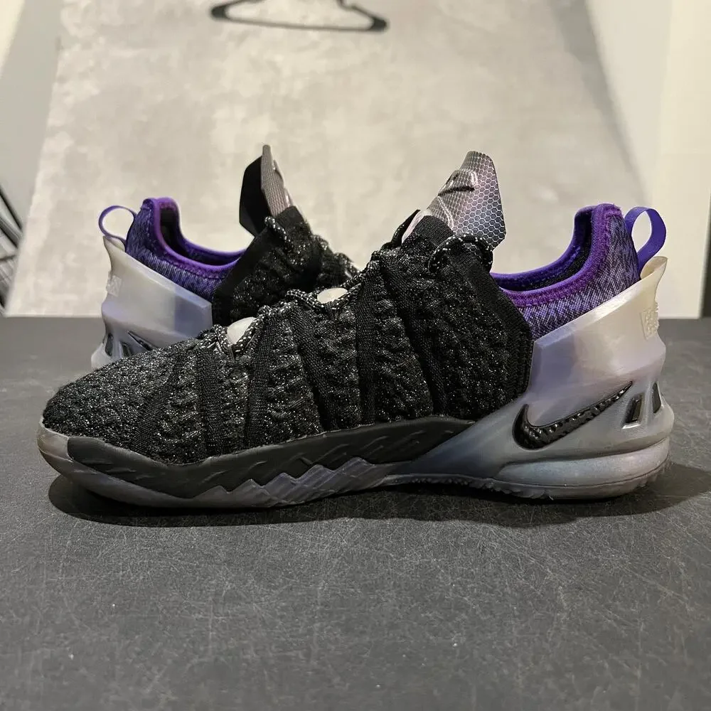 Nike LeBron 18 The Chosen 2 Mbappe Shoes Youth Size 6.5Y Black Purple CT4677-001